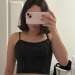 American Eagle Outfitters Denim Crop Top Photo 0