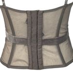 Victoria's Secret Victoria Secret SZ 36B Lace Mesh Corset Bustier Boned Underwire Adjustable Beige Photo 4
