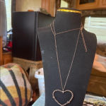 Paparazzi Twisted Heart Necklace in Brown and Earrings Photo 1