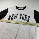 Brandy Melville Brandy‎ Melville New York Graphic Ringer T Shirt Black White Beige Photo 2