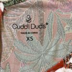 Cuddl Duds XS Orange Tropical Toucan Print Sleeveless Jumpsuit Wide Leg Photo 9