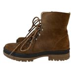 Fat Face Women’s Hiking Boots Brown Suede Sherpa Lined Lug Sole Size 7 Photo 0