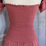 Young Fabulous and Broke Frida Rose Smocked Bodice Maxi Dress M Photo 5