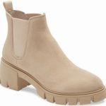 Steve Madden Howler Sand Suede Chelsea Lug Sole Ankle Boots Photo 0