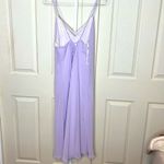Y2k vintage lilac asymmetrically beaded sparkles strap tie back gown xxl Purple Photo 5