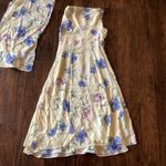 Vintage CDC Long Dress + Scarf Yellow Size 6P Photo 3