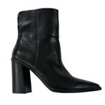 Steve Madden NWT Leather Snip Toe Silvee Ankle Boot Black Size 9.5 Photo 3