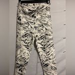 Black and White Animal Print Leggings Size M Photo 5