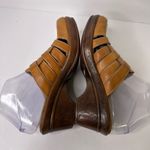 Dr. Scholls Womens size 7.5 Brenna Leather Clog Mule Slip On Tan Air-Pillo Photo 6