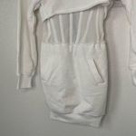 $273 NEW RtA BAILEY CORSET WHITE HOODIE DRESS SZ XS Photo 1