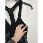 Free People Sleeveless Racerback Floral Lotus Print Studded A Line Shift Dress 4 Photo 6