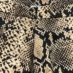 CHELSEA & THEODORE Women's Snake Print Midi Skirt Size 8 Button Front Brown Photo 5