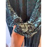 Maison Tara Women's Forest Burnout Velvet Tiered Dress Green Size 18W Photo 6