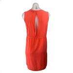 Madewell  Coral 100% Silk Sleeveless V Neck Keyhole Back Tank Mini Dress Size 2 Photo 1