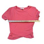 Silence + Noise  Womens Coral Pink Crop Stretchy Knit Top Sz XS Photo 4