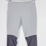 Alo Yoga Goddess Leggings in Alloy/Stormy Heather Gray Ribbed Size XS EUC Photo 2