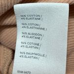 Anthropologie Maeve Tan Ribbed Knit Short Sleeve Crop T Shirt Tee Top Size S Photo 3