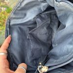 Tommy Hilfiger Black Gold Chain Logo Print Shoulder Bag Faux Leather Trim Purse Photo 12