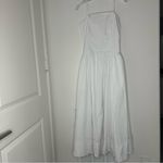 Madewell  Poplin Seamed Maxi Dress in White Size: 4, NWT Photo 2