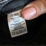 Aeropostale Black Highwaisted Floral Embroidered Raw Hem Jeggings Denim Jeans Photo 7