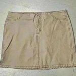 Guess Vintage Y2K Tan  Jeans Mini Skirt With Slits On The Sides Women’s Size 30 Photo 0