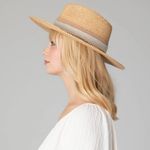 San Diego Hat Company x Anthropologie Coastal Sunset Women's Stiff Brim Fedora Tan Photo 4