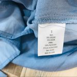 Francesca's Francesca’s Boutique Danielle Scalloped Chambray blue Romper sz small Photo 9