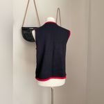 Vintage Hampshire Studio Black Zip Up Embroidered Cardinal Bird Sweater Vest, PL Size undefined Photo 1