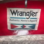 Wrangler Vintage 90s  Red cape beaded sweetheart neckline western shirt M/L? Photo 8