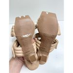 Abound  Sandals Womens Size 6 Qarly Heeled Tan Slip On Square‎ Toe Heels Photo 7