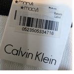 Calvin Klein  Stripe Knit Tank Top – Women's L Black White Rayon Nylon Photo 3