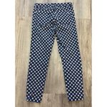 Kate Spade  Play Hooky Broome Street Blue White Diamond Plaid Denim Capris‎ Sz 26 Photo 2