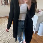 ZARA  black suede jacket cardigan Photo 3