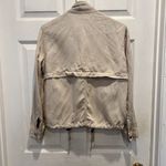 Rails Collins Military Jacket Cream Beige Bone Neutral Small Tencel Linen Blend Photo 6