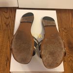 Christian Dior Dway Slide Sandals Deep Blue Embroidered Logo Slides Size 40 Photo 3