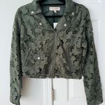 Anthropologie Dolan Lace Moto Jacket, Size M Photo 3
