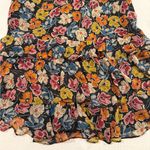 Ralph Lauren Lauren Women’s Black Floral Print Ruffle V-neck Summer Dress Size 2 Photo 4