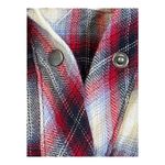 Kut From The Kloth  Plaid‎ Snap Down Shirt Roll Tab Women Size Medium Petite Photo 6