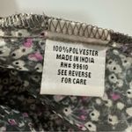 Tramp Gray Floral Sheer Sleeveless Top with Ivory Crochet Detail, Size 2X‎ Photo 5