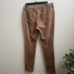 Chico's CHICO’S Faux-Suede Ultimate Fit Worn Luggage‎ Slim Fit Brown Pants Size 0 S/4 Photo 3