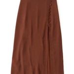 Abercrombie & Fitch Button Midaxi Skirt Photo 0