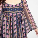 Modcloth  Blue&Purple Floral Sweet Sixties Retro Babydoll Dress Sz.0 Photo 5