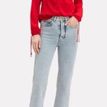 Intermix Red Silk Keyhole Top 0 XS Photo 1