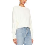Free People  Easy Street Crop Pullover - Size M - Moonglow White - NWT Photo 1