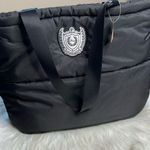 PINK - Victoria's Secret PINK Victoria’s Secret Black Puffy Tote Photo 1