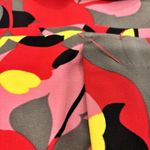 Premise  Floral Abstract Print Skirt Red Pink Yellow Brown Black Artistic Size 10 Photo 8