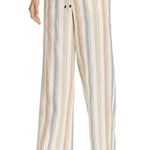 Lafayette 148 New York Linen Striped Wide Leg Pants, Sedona Multi New w/Tag $498 Photo 6