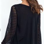 Greater Good Womens Midnight Butterfly Long Sleeve Tunic Top Goth in Black 3X/4X Size undefined Photo 1