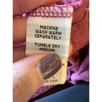 Cut Loose Dress Women Large Pink Mauve Lace Like Pattern Long Sleeve Mini‎ Boho Photo 7