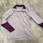 The North Face  Cinder 100 Purple Top Pullover Gym Workout Yoga 1/4 zip Photo 0